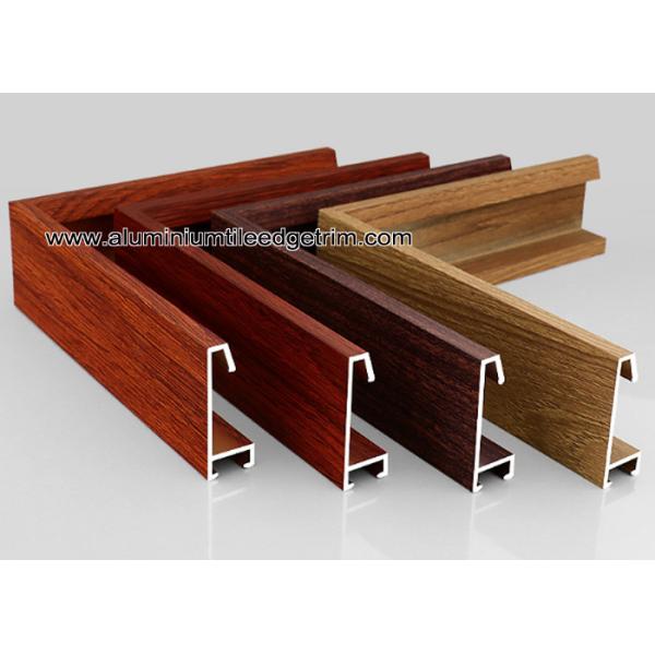 Custom Wood Grain Copy Aluminium Picture Frame Mouldings Profiles