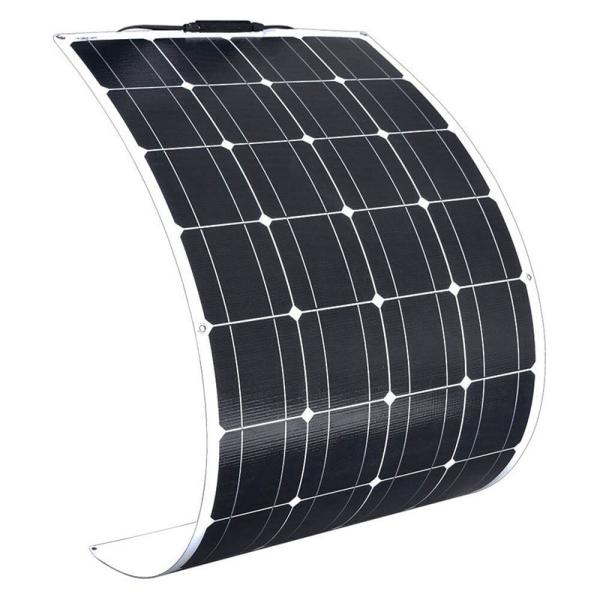 156*156 Mono Cell ETFE 100 Watt Curved Solar Panels For Solar Energy Applications