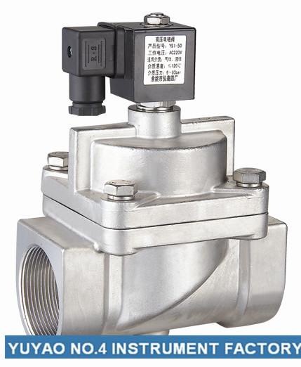 Quality Pilot Operated NC Solenoid Valve High Pressure  , 15mm Solenoid Valve SS304 wholesale