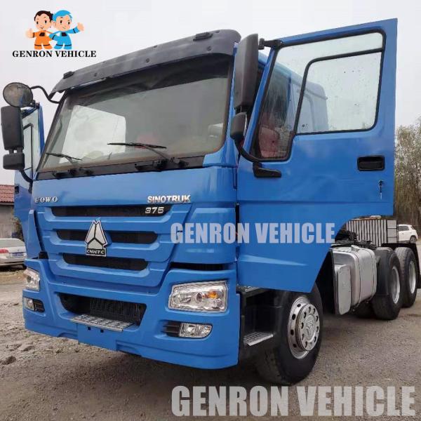 Used 6x4 2014 Year Howo Truck Head With 375hp Euro 3 Engine