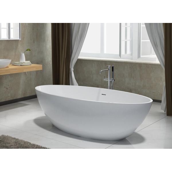 Luxury Delicate Freestanding Soaking Bathtub 1.209CBM Home Hotel Use