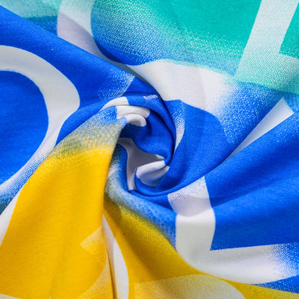 Organic Custom Printed Fabric Stain Resistant Quick Dry For Clothing