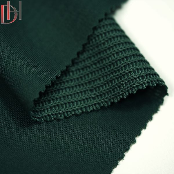 Customized 280g 100% Polyester Fabric French Knitted Brocade Fabric