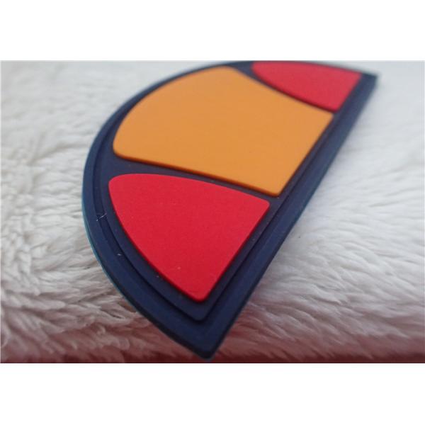 Multiple Color Semicircle Rubber Logo Patches For Bag Decoration