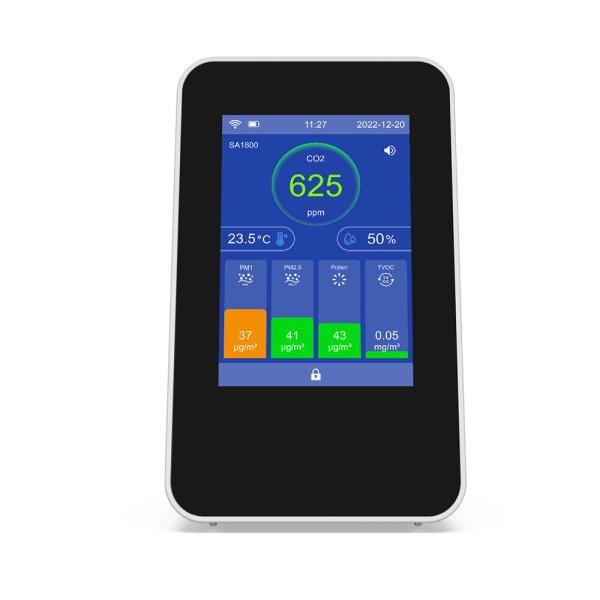 Smart IAQ Controller Indoor Air Quality Instruments For CO PM2.5 TVOC & Pollen Detection