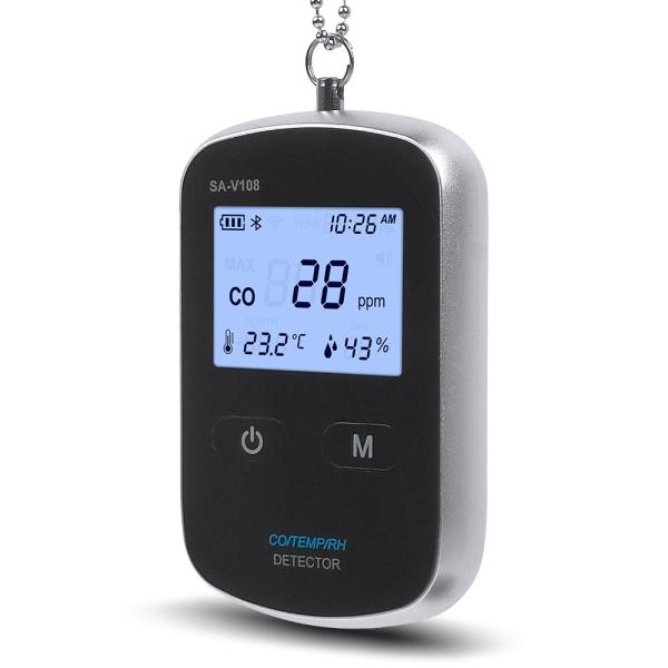 Smart 200ppm CO Portable Carbon Monoxide Alarm Detector Digital Display