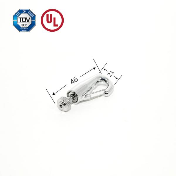 Decorative Painting Hook Lighting Accessories For Hanging System Cable Gripper With Spring-loaded Hook