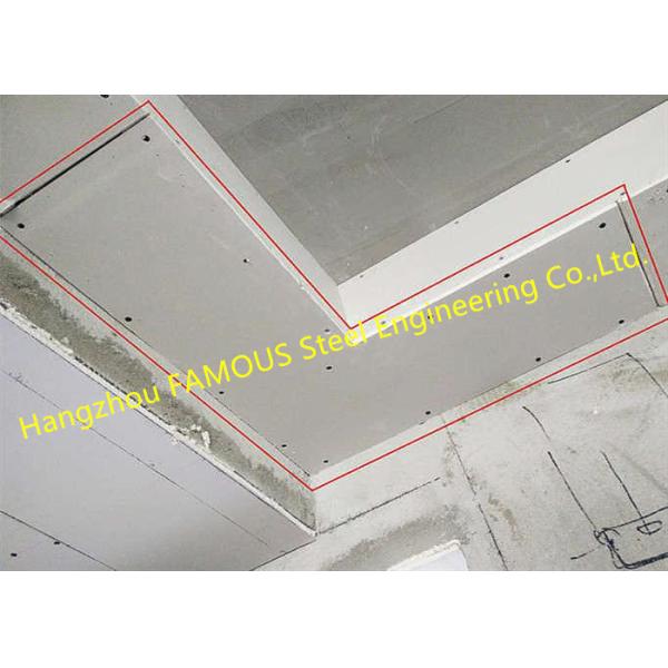 Paper Faced 6-18mm Gypsum Ceiling Boards , Gypsum Sheet Ceiling
