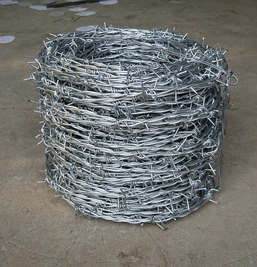 Galvanized Reverse Twist Barbed Wire Fence Hot Dip Galvanized BWG14xBWG14