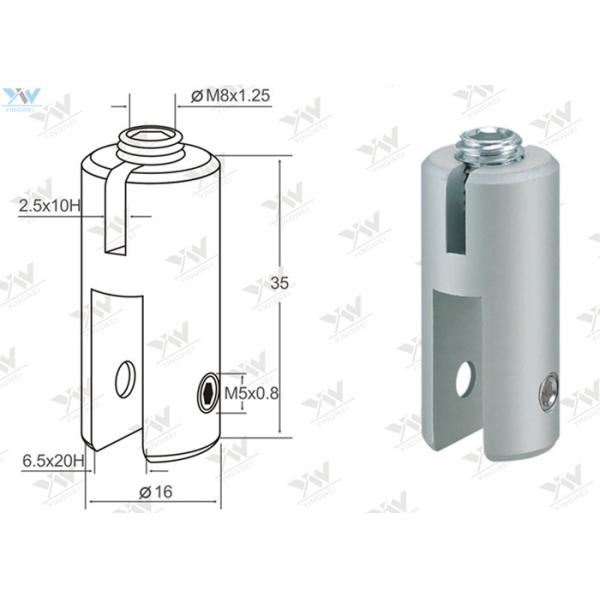 Acrylic Pocket Displays Cable Hanging System Panel Holder Vertical Side Clamp