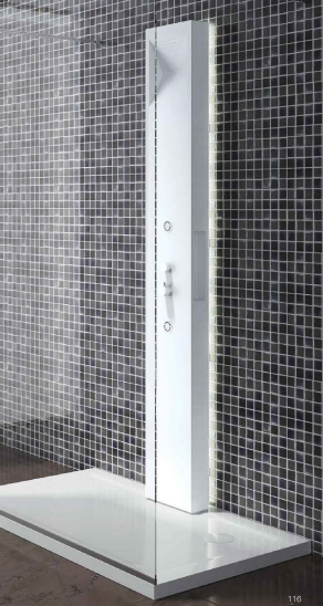 High Gloss Non Slip Quadrant Shower Trays Low Thermal Conduction