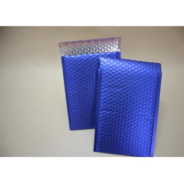 Blue Metallic Decorative Bubble Mailing Envelopes For Courier Company Using