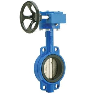 Cheap 2-24 DN50-DN600 OEM Valves Manufacturing Ductile Iron Wafer Type Butterfly Valve for sale
