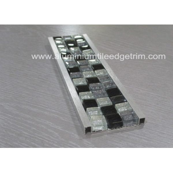 Bathroom Mosaic Tile Trim , Mosaic Tile Corner Pieces Wall Liner Different Size