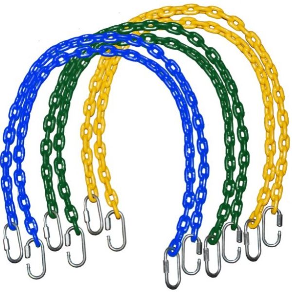 Coated Swing Set Chain in sizes 40 66 or 85 with Quick Links for Swing Set and Playground Plastic Chain
