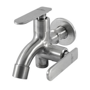 China 304 Stainless Steel Monochrome Single Lever Kitchen Faucet with Single Outlet Sink on sale