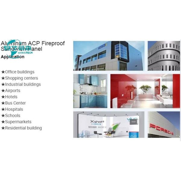 Class A2 Fire Rated Aluminum Composite Panel ACP 4x8 1220x2440 Size For Safe Construction