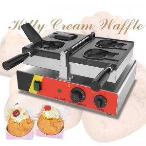 China 110v 220v AM-02CO Non Stick Pan Animal Shaped Hello Kitty Ice-cream Waffle Cone Machine on sale