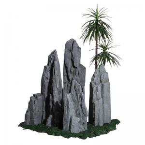 China Micro GRC Landscape Fiberglass Rough Rocky Stone Make Money Ornaments on sale