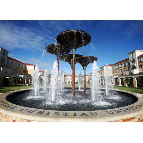 Large Size Stainless Steel Outdoor Water Fountains For School Decoration
