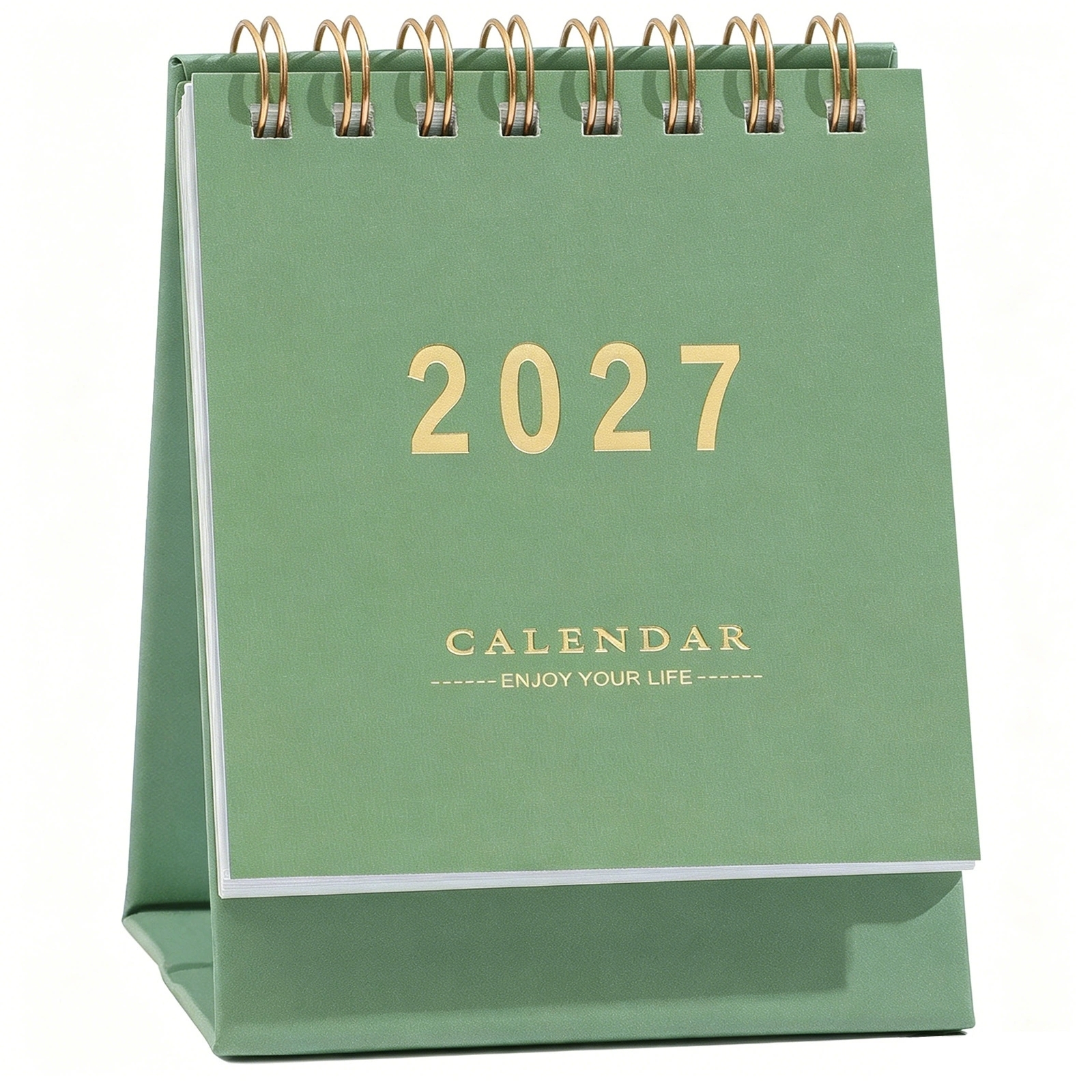 Mini Desk Calendars 2027 Morandi Color Standing Planner For Office Desk