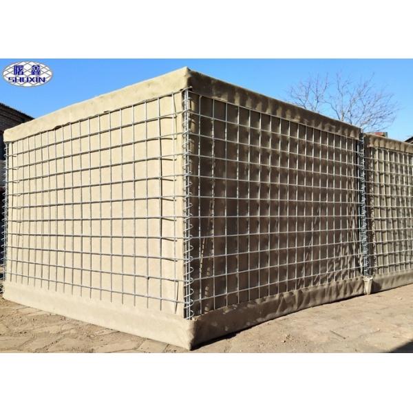 Geotextile Lined Defensive Barrier 300 GSM Blast Mitigation Customized Length