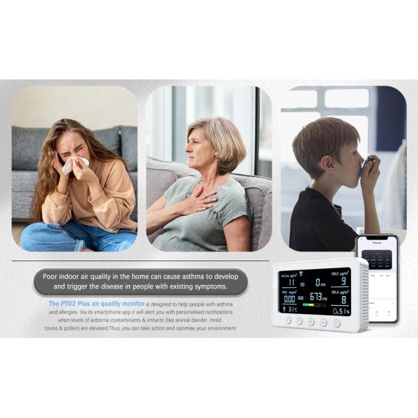 App Controlled Smart Air Quality Monitor Carbon Monoxide Multi Sensor Industrial Indoor