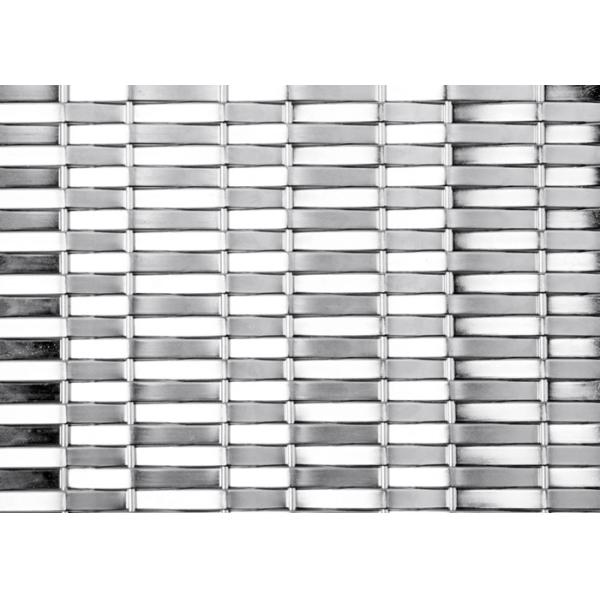 AISI316 Sunshade Woven Wire Mesh Panels Facade