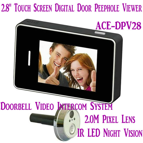 2.8" LCD Screen Digital Peephole Viewer Doorbell Video Camera Recorder Access