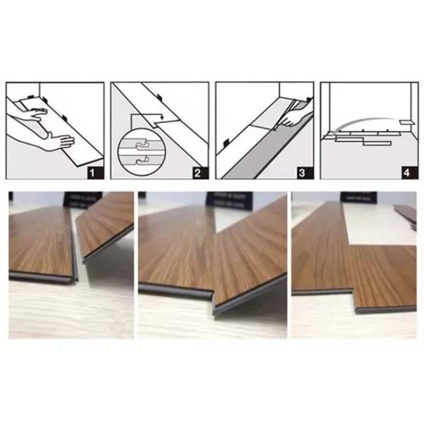 180x1220x4mm Wood Grain Click SPC Flooring Waterproof Plastic PVC Flooring