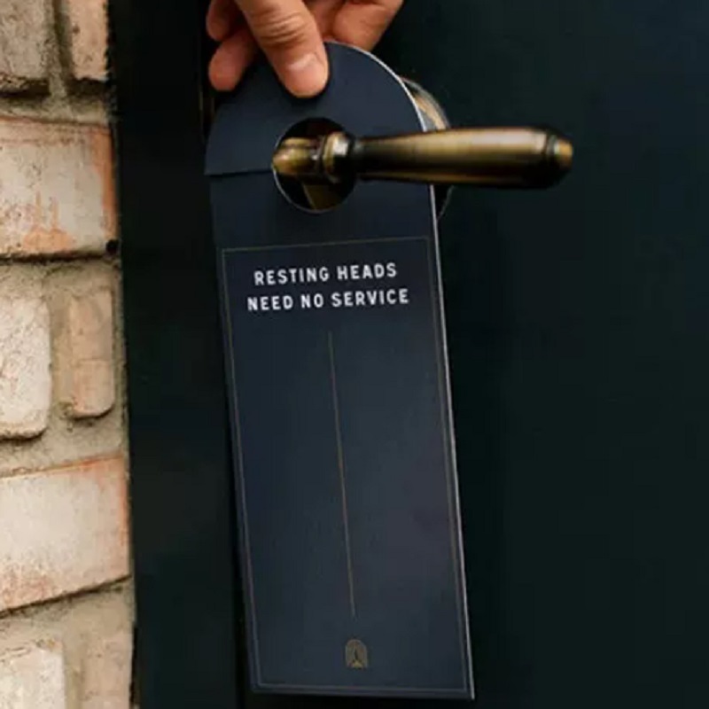 Hotel Door Hanger Signs With Double-Sided Printing For Room Service
