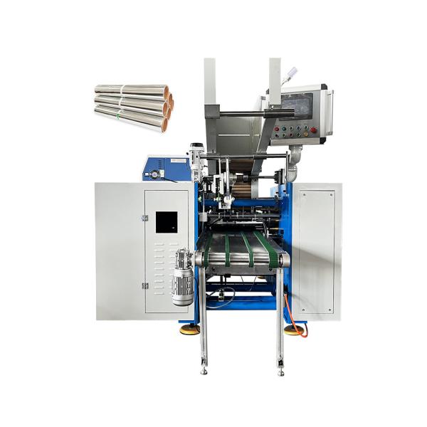 0.009-0.025mm Material Thickness Electric Driven Aluminum Foil Slitter Rewinding Machine