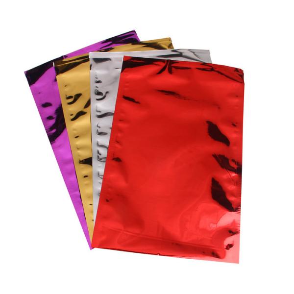 Colorful Aluminum Foil Envelopes Moisture Proof Three Side Seal For Mailing