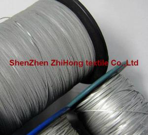 China Eco-friendly hi vis silver polyester reflective embroidery yarn material on sale