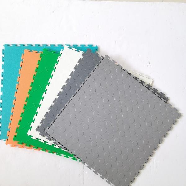 Waterproof Gray PVC Garage Flooring Tile For Indoor Outdoor