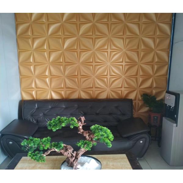 White Anti-aging 3D PVC Decoration Wall Panel For Kithen 3D PVC Wall Panel
