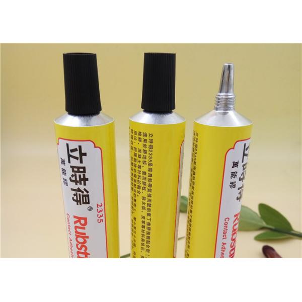 Six Color Soft Aluminum Adhesive Tubes Packaging With Extended Plastic Nozzle