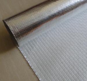 Cheap Fire Retardant Aluminized Fiberglass Fabric ALFW600 With Strong Light Reflection for sale