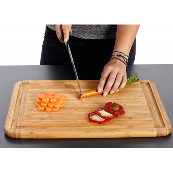Eco Friendly Wood Block Chopping Board Large Meat Cutting Board 12''X18''X0.8''