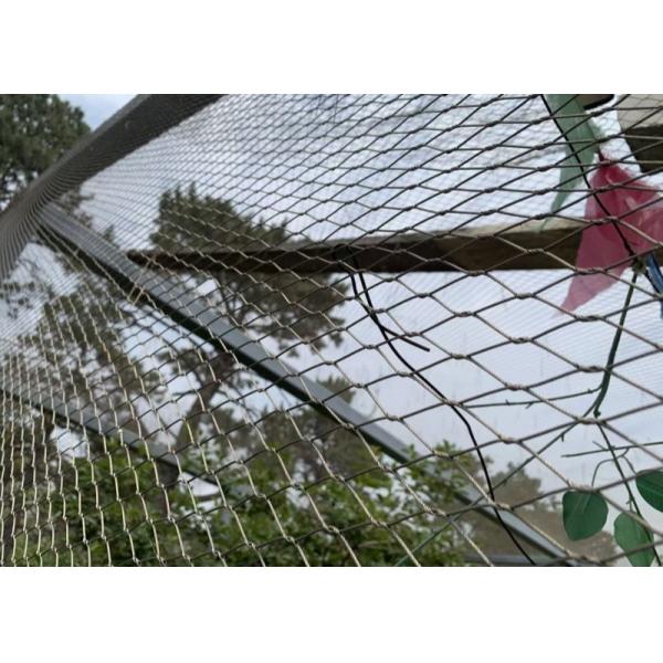 Woven Type Zoo Rope Netting 50*50 Stainless Steel Cable Mesh 2.0mm