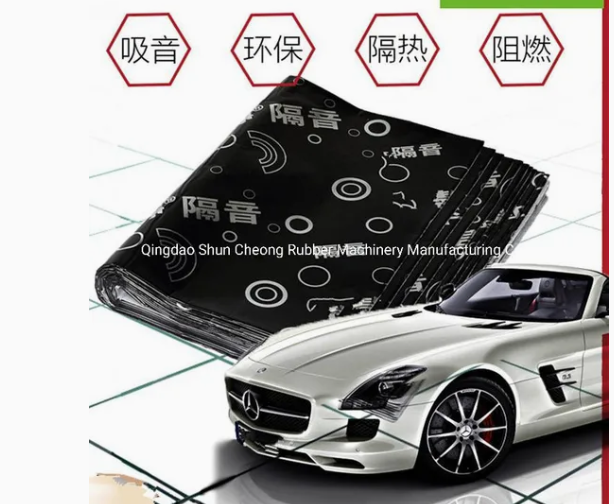PLC Controlled Butyl Rubber Sound Insulation Sheet with 90KW Motor Power for Automotive Damping