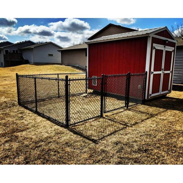 0.9m height x 20m Chain Link Panels Black PVC coated fence/ diamond fence