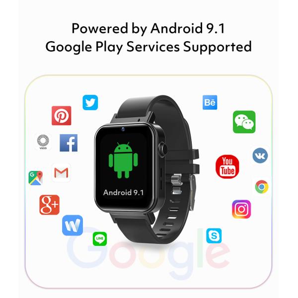 Face Recognition 4G IP68 Waterproof Smartwatch 1.5 Hour Charging Time
