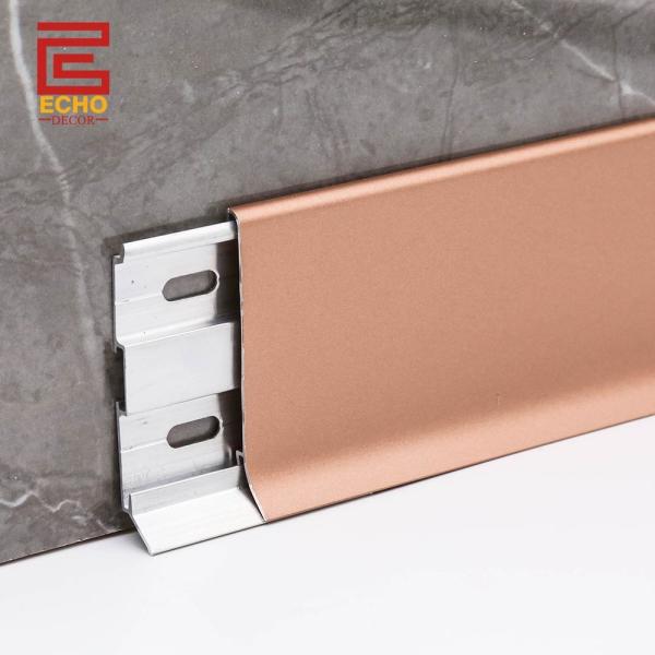 Thin Skirting Board Floor Trim 3m Rose Gold Skirting Boards Profile
