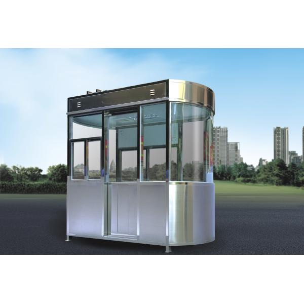 Stainless Steel Security Guard Booths , Park Security Guard Shack