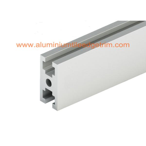 White Silver Aluminium Door Frame Extrusions Profile 6M Length Customized Shape