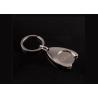 Zinc Alloy Promotional Metal Keychains Printing Logo Metallic Key Chains for sale