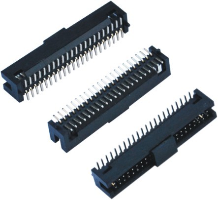 Black Female Pin Headers  Double Low 60 Pins SMT With Cap  LCP Plastic