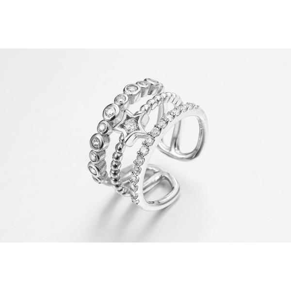 3.5mm 925 Cz Engagement Ring 4.15g Halo Cubic Zirconia