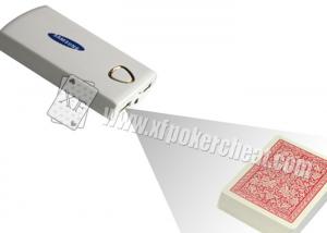 Cheap Portable White Poker Scanner , Samsung Mobile Power Bank Spy Camera for sale